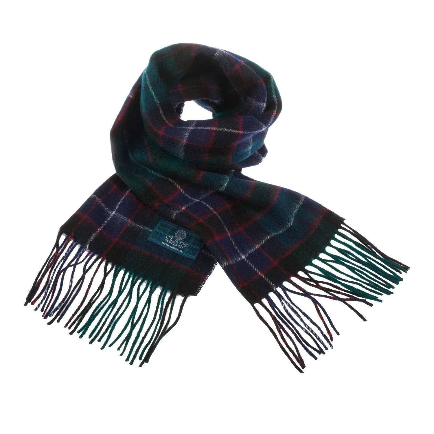 Lambswool Scottish Tartan Clan Scarf: FORBES-MACDONALD