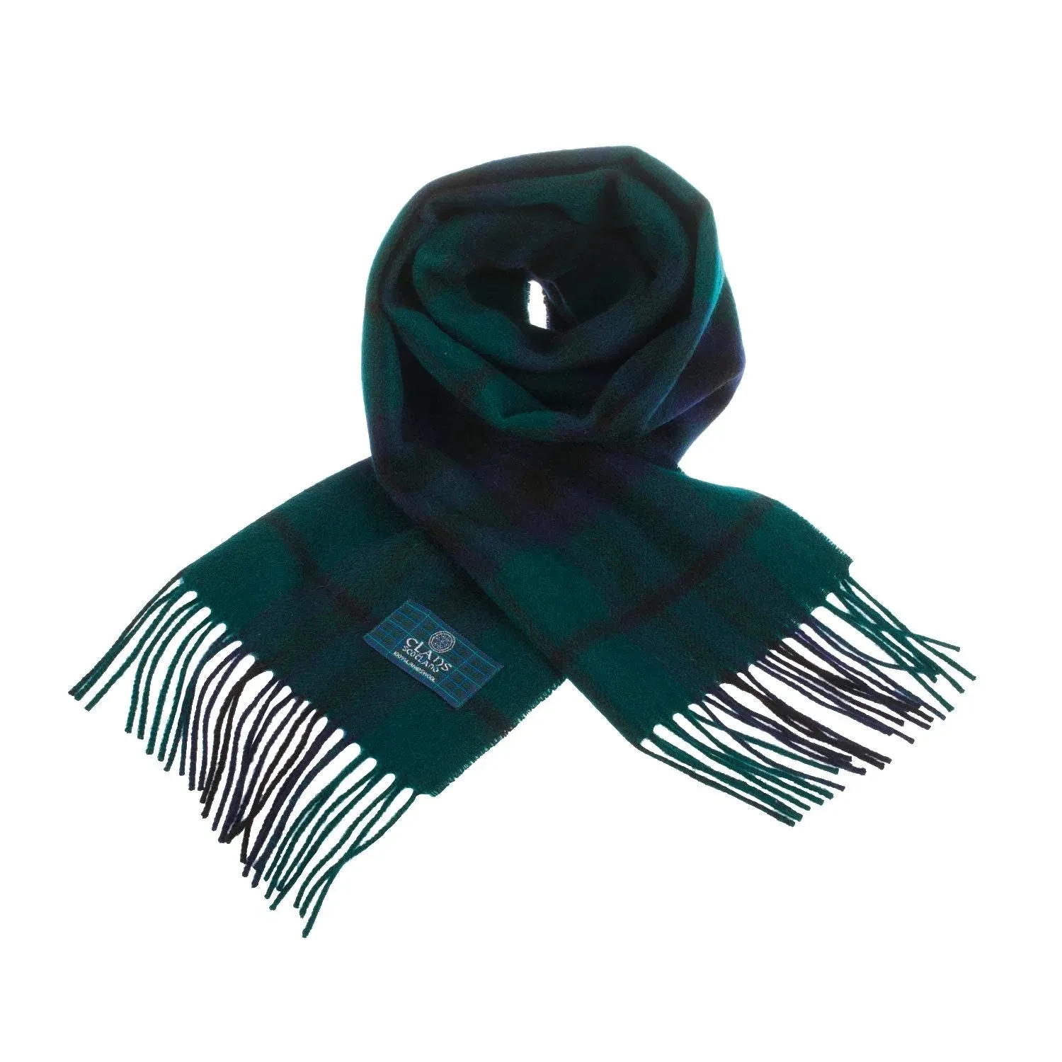 Lambswool Scottish Tartan Clan Scarf: FORBES-MACDONALD