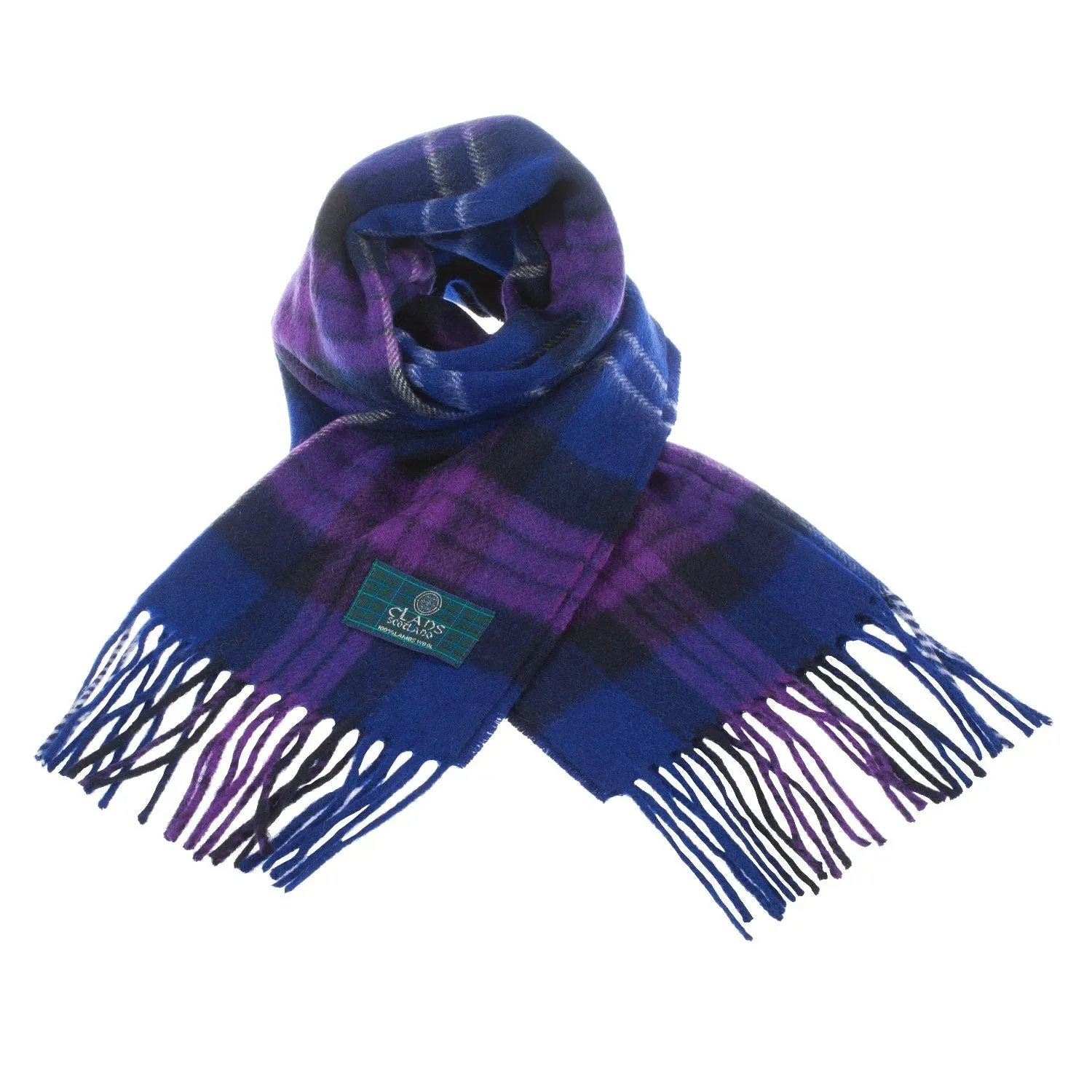 Lambswool Scottish Tartan Clan Scarf: FORBES-MACDONALD