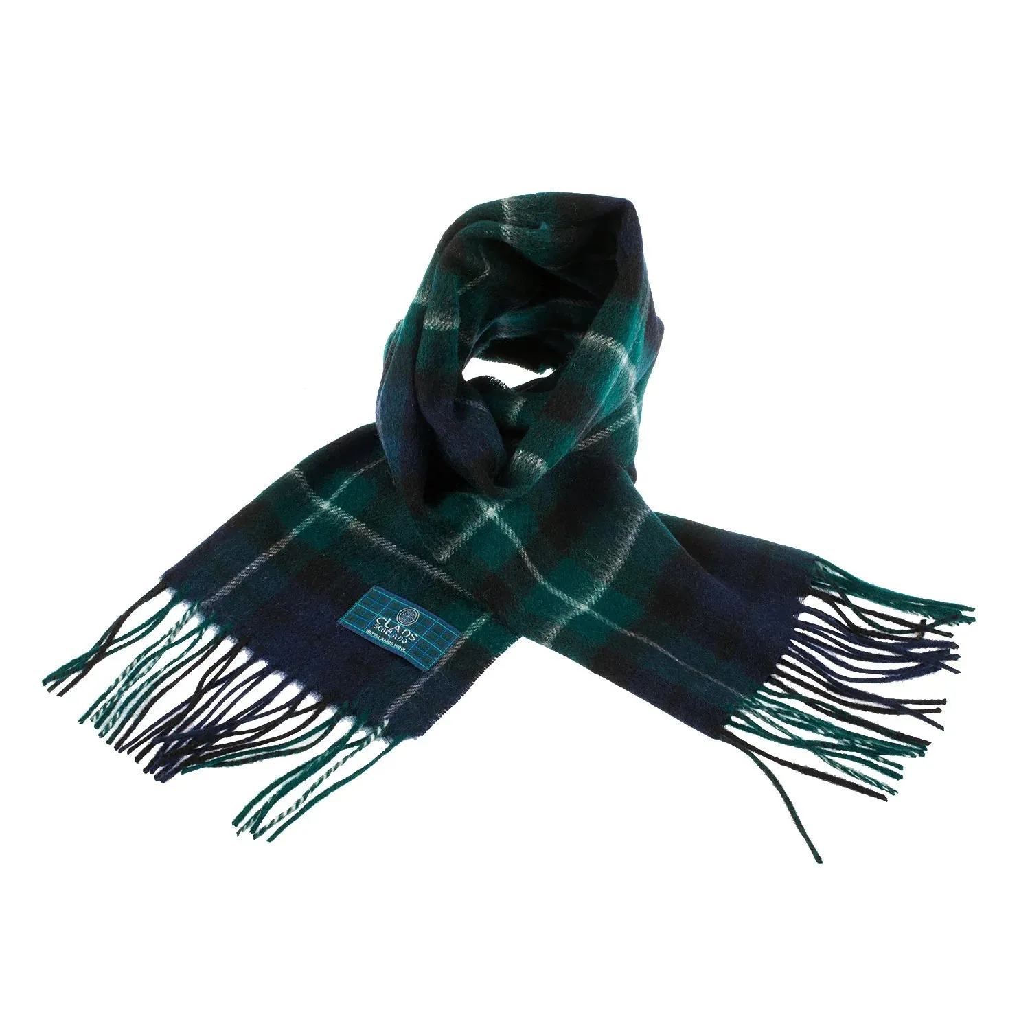 Lambswool Scottish Tartan Clan Scarf: FORBES-MACDONALD