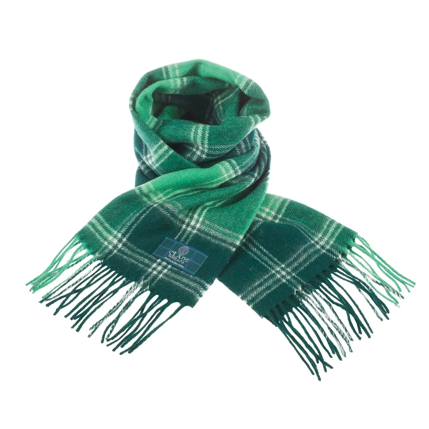 Lambswool Scottish Tartan Clan Scarf: FORBES-MACDONALD