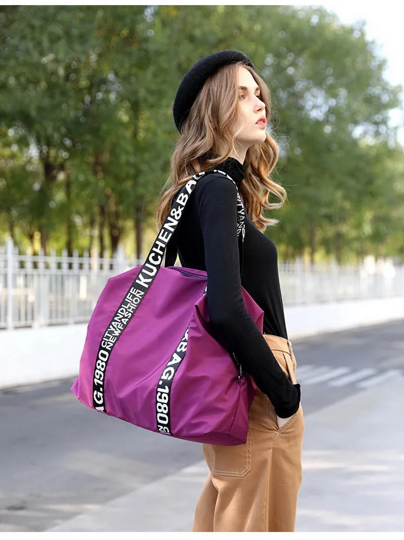 Large Capacity Nylon Travel Tote
