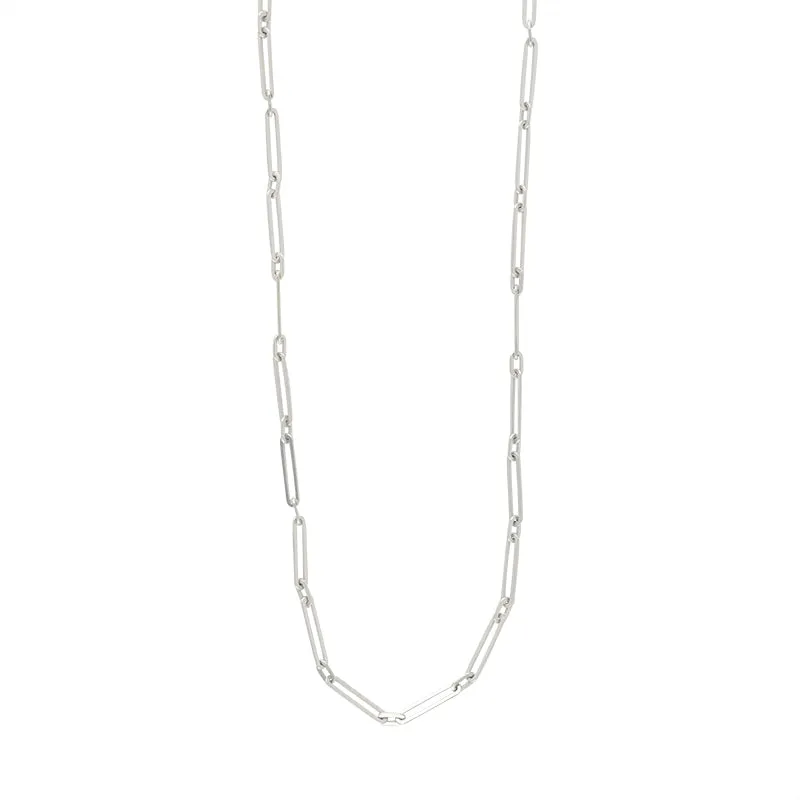 Let's Link Up Chain Necklace in Silver - 18" L