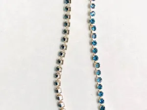 Light Blue Cup Chain with Golden Base- 7 ss