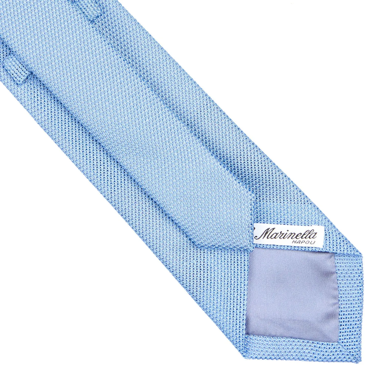 LIGHT BLUE SARTORIAL GRANADINE SILK TIE