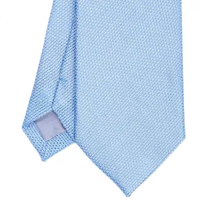LIGHT BLUE SARTORIAL GRANADINE SILK TIE