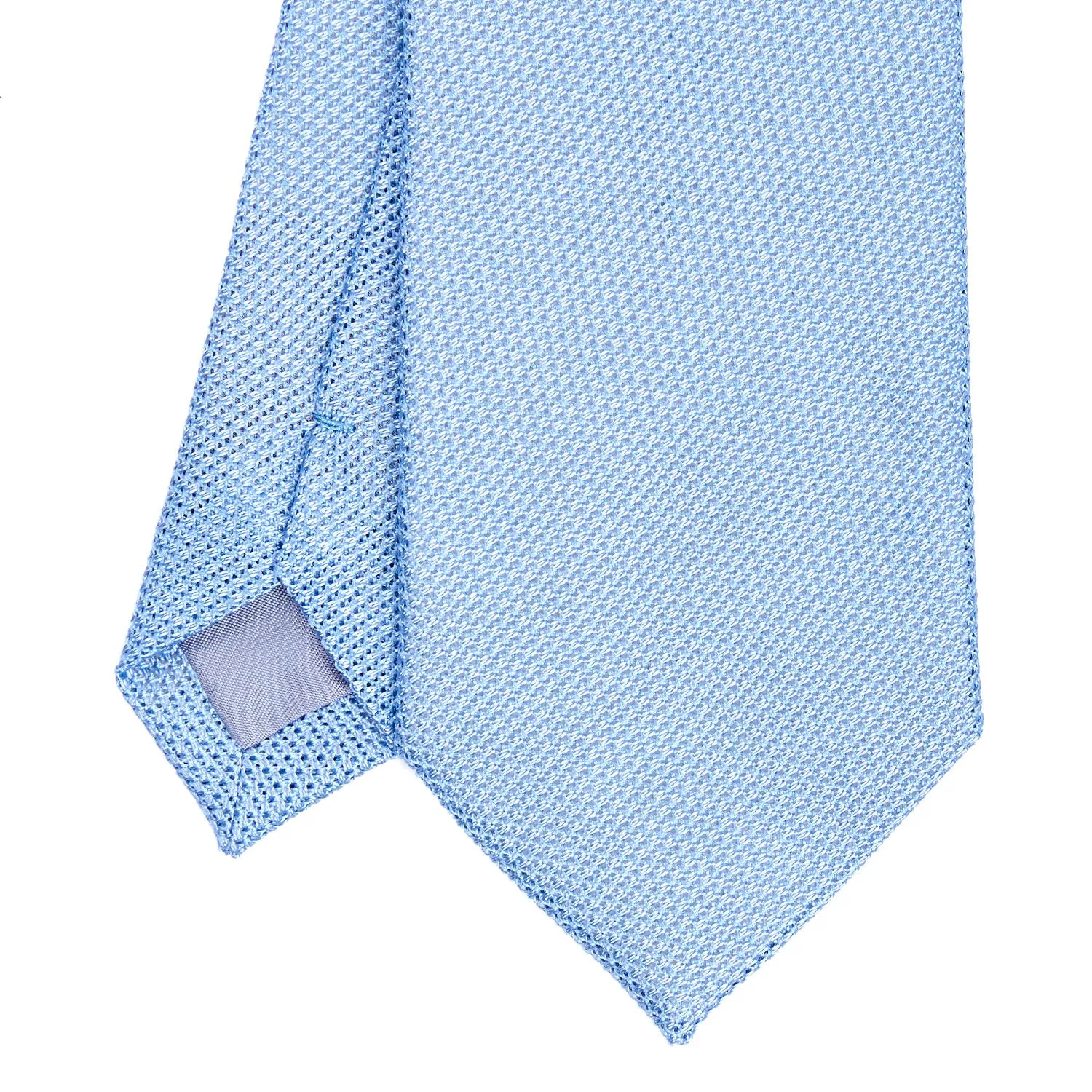 LIGHT BLUE SARTORIAL GRANADINE SILK TIE