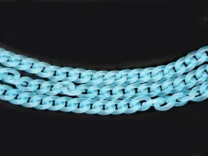 Light Blue Transparent Circular Acrylic Chains
