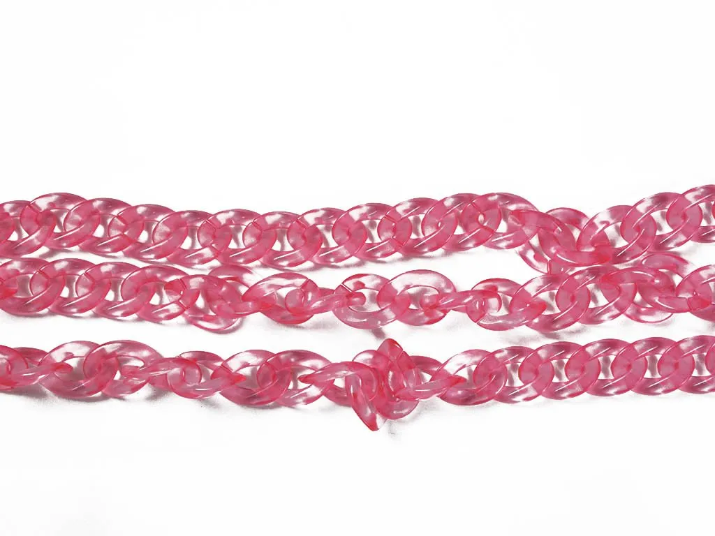Light Pink Circular Acrylic Chains