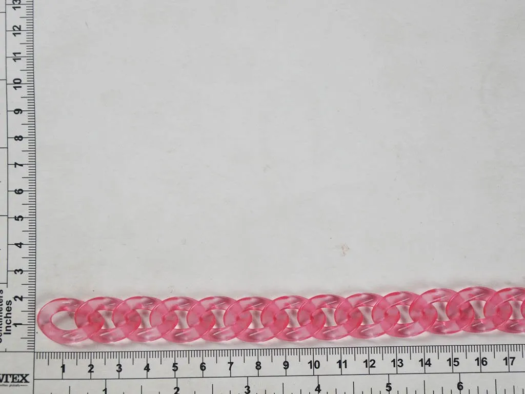 Light Pink Circular Acrylic Chains