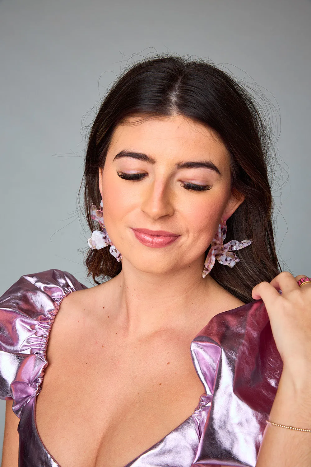 Linny Co xx BL Fawna Statement Earrings - Stained Glass