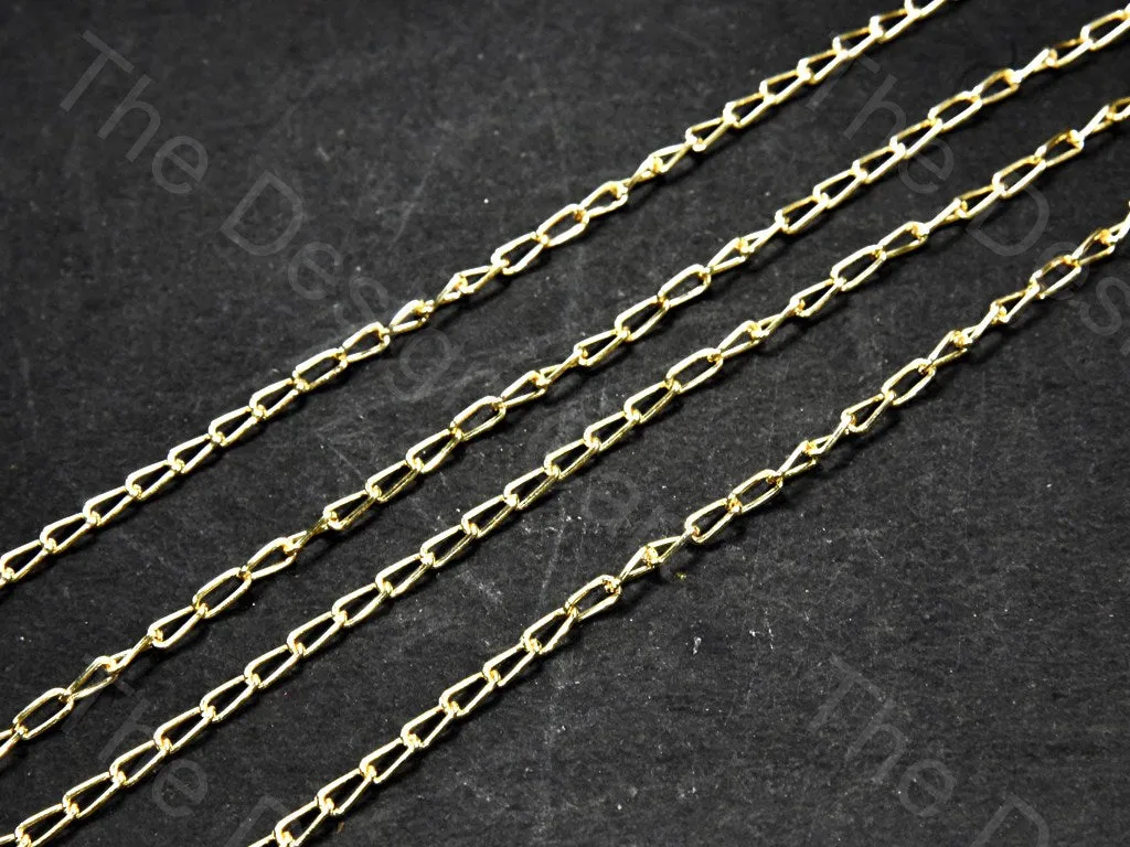 Long Hook Design Golden Metal Chain