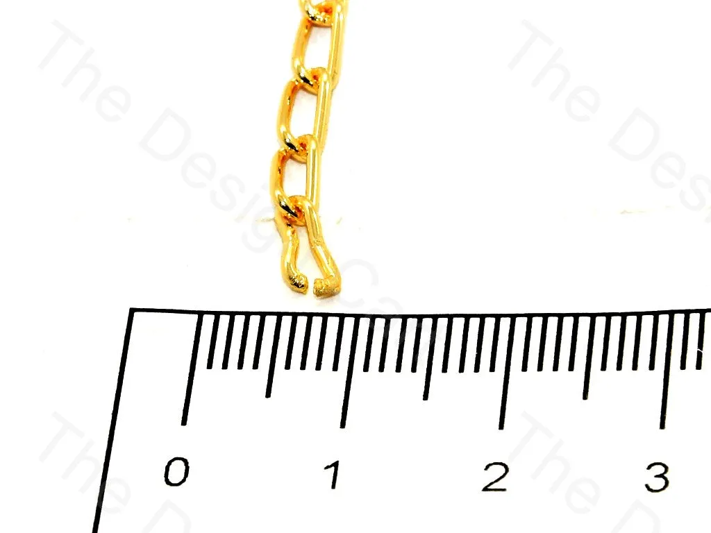 Long Hook Design Golden Metal Chain