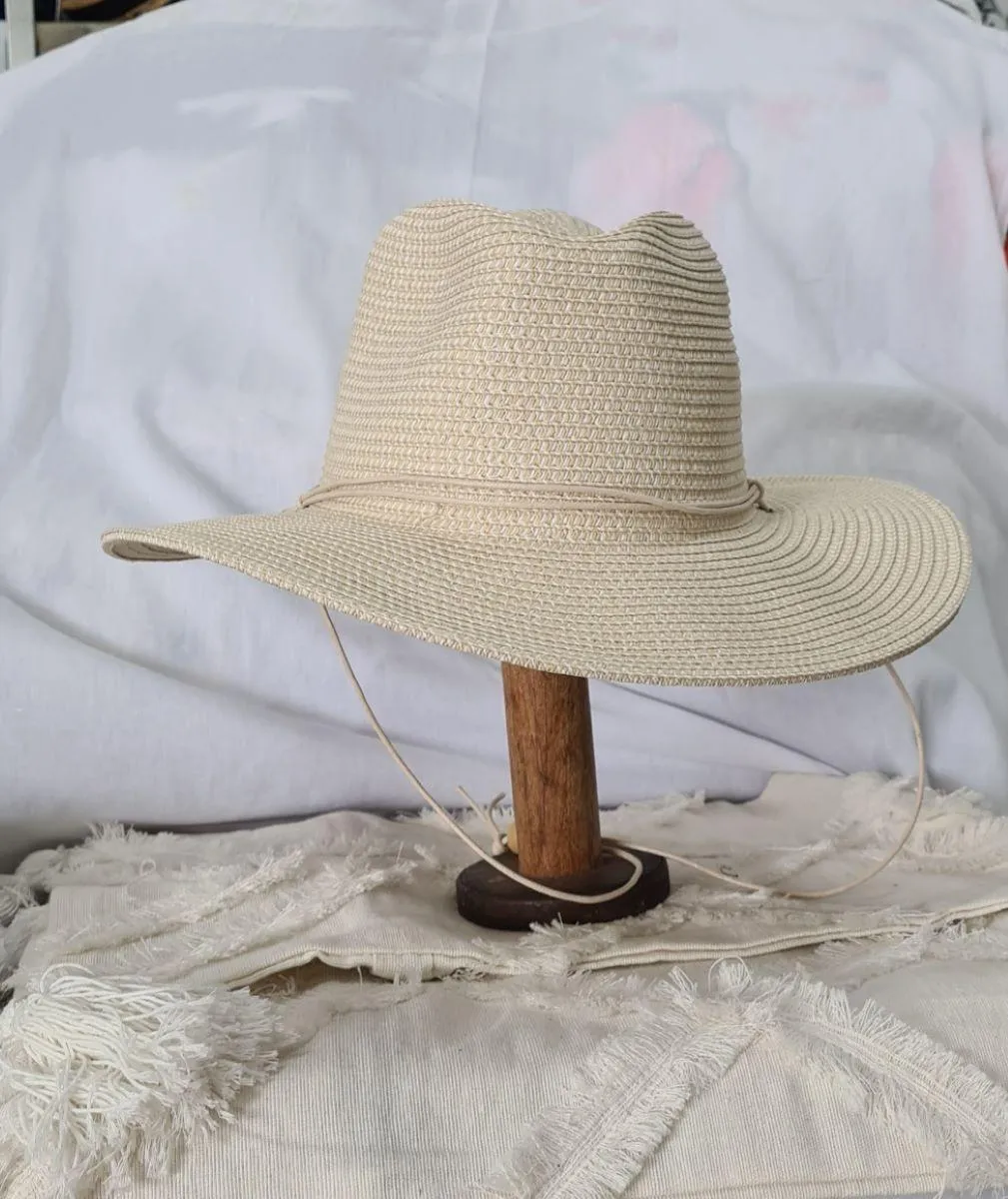 LP2383-CRE Panama Bead Strap Cream