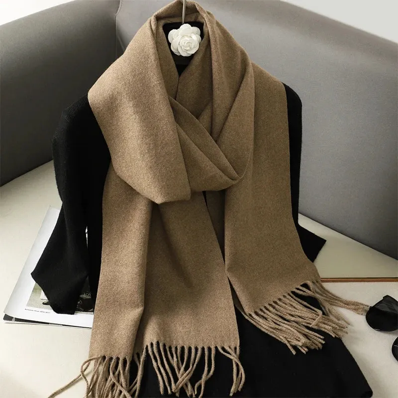 Luxury Cashmere Winter Scarf - Women's Warm Hijab, Pashmina Shawl & Fashionable Wrap
