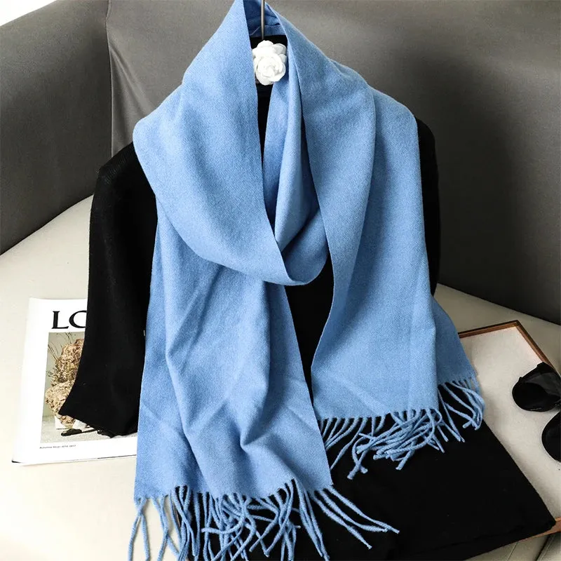 Luxury Cashmere Winter Scarf - Women's Warm Hijab, Pashmina Shawl & Fashionable Wrap