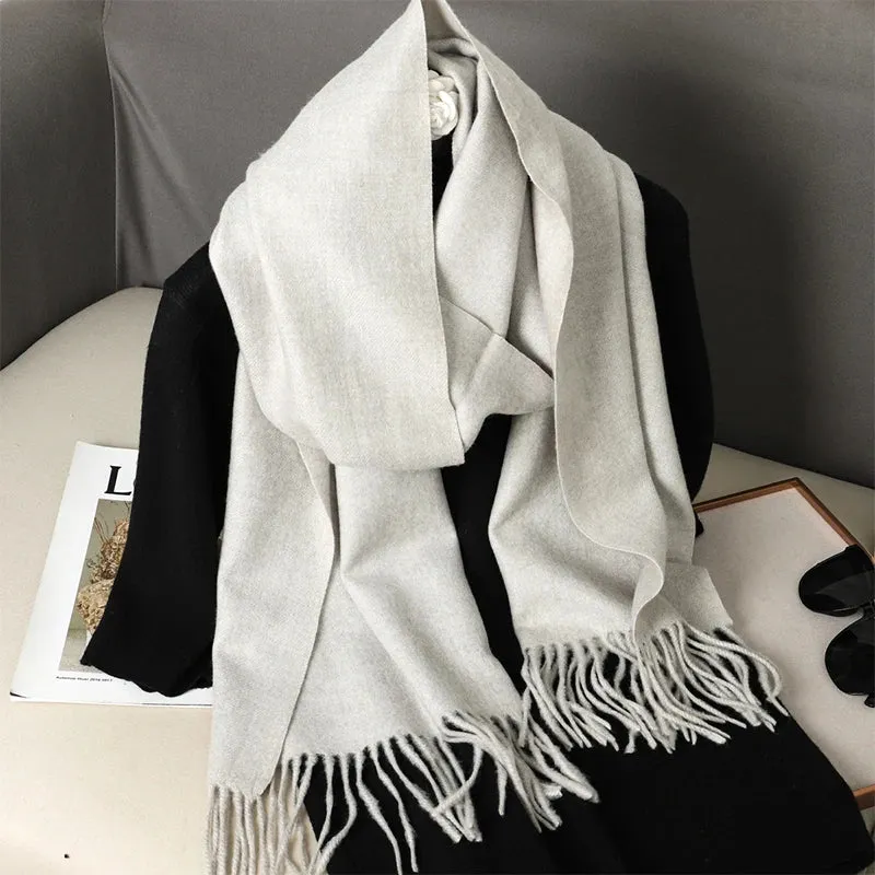 Luxury Cashmere Winter Scarf - Women's Warm Hijab, Pashmina Shawl & Fashionable Wrap