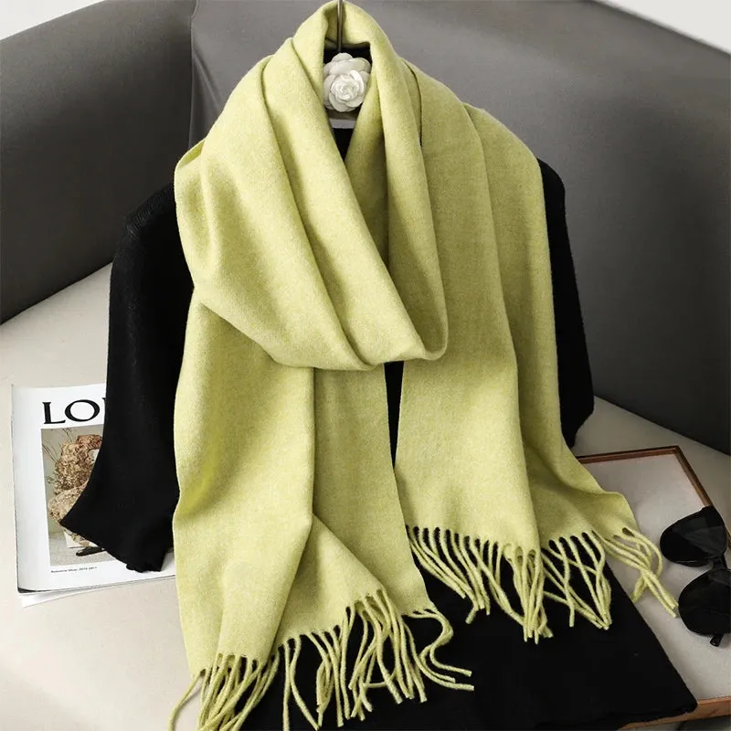 Luxury Cashmere Winter Scarf - Women's Warm Hijab, Pashmina Shawl & Fashionable Wrap