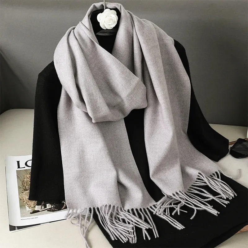 Luxury Cashmere Winter Scarf - Women's Warm Hijab, Pashmina Shawl & Fashionable Wrap