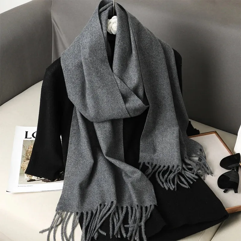 Luxury Cashmere Winter Scarf - Women's Warm Hijab, Pashmina Shawl & Fashionable Wrap