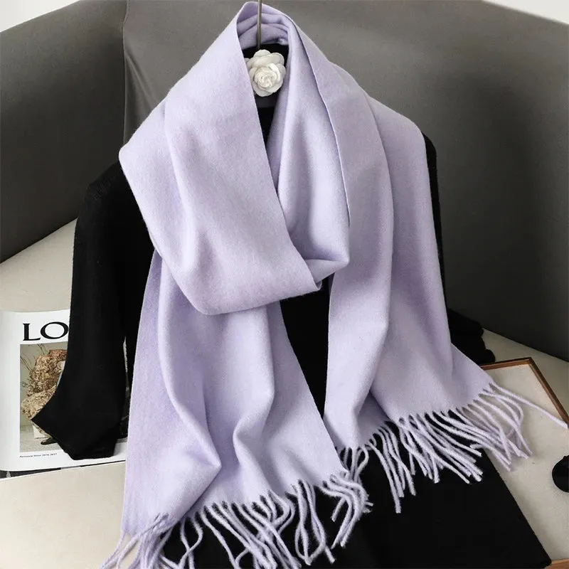 Luxury Cashmere Winter Scarf - Women's Warm Hijab, Pashmina Shawl & Fashionable Wrap