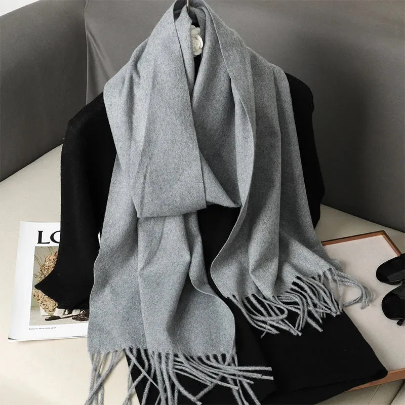 Luxury Cashmere Winter Scarf - Women's Warm Hijab, Pashmina Shawl & Fashionable Wrap