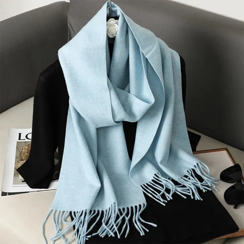 Luxury Cashmere Winter Scarf - Women's Warm Hijab, Pashmina Shawl & Fashionable Wrap