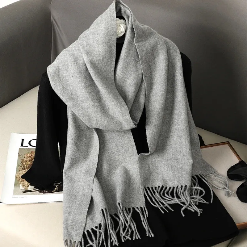 Luxury Cashmere Winter Scarf - Women's Warm Hijab, Pashmina Shawl & Fashionable Wrap