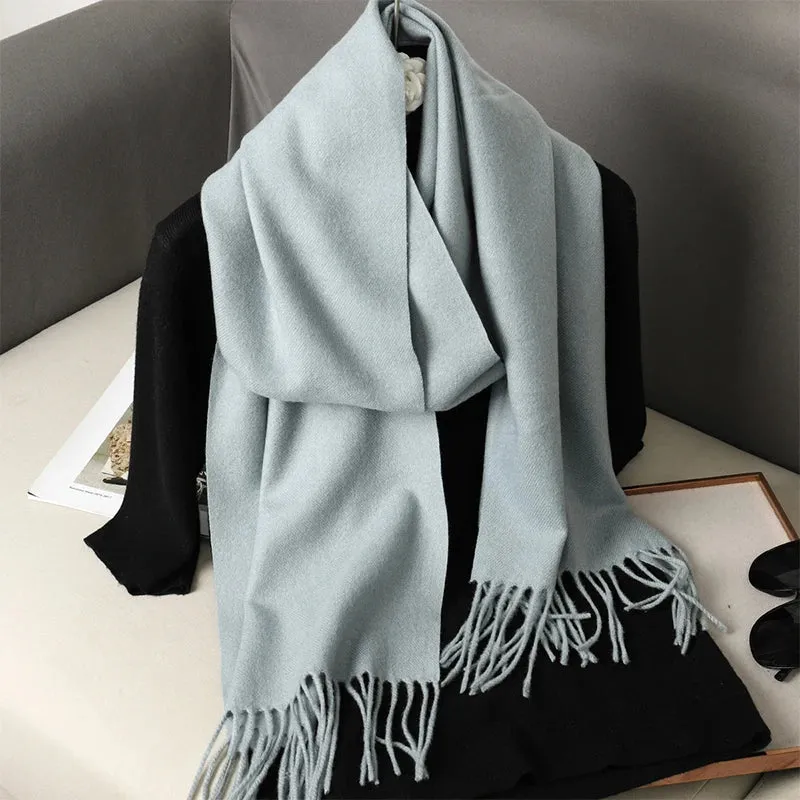 Luxury Cashmere Winter Scarf - Women's Warm Hijab, Pashmina Shawl & Fashionable Wrap