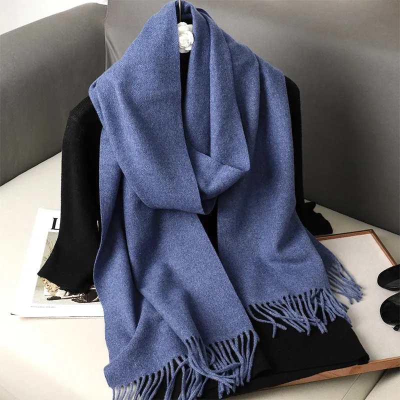 Luxury Cashmere Winter Scarf - Women's Warm Hijab, Pashmina Shawl & Fashionable Wrap