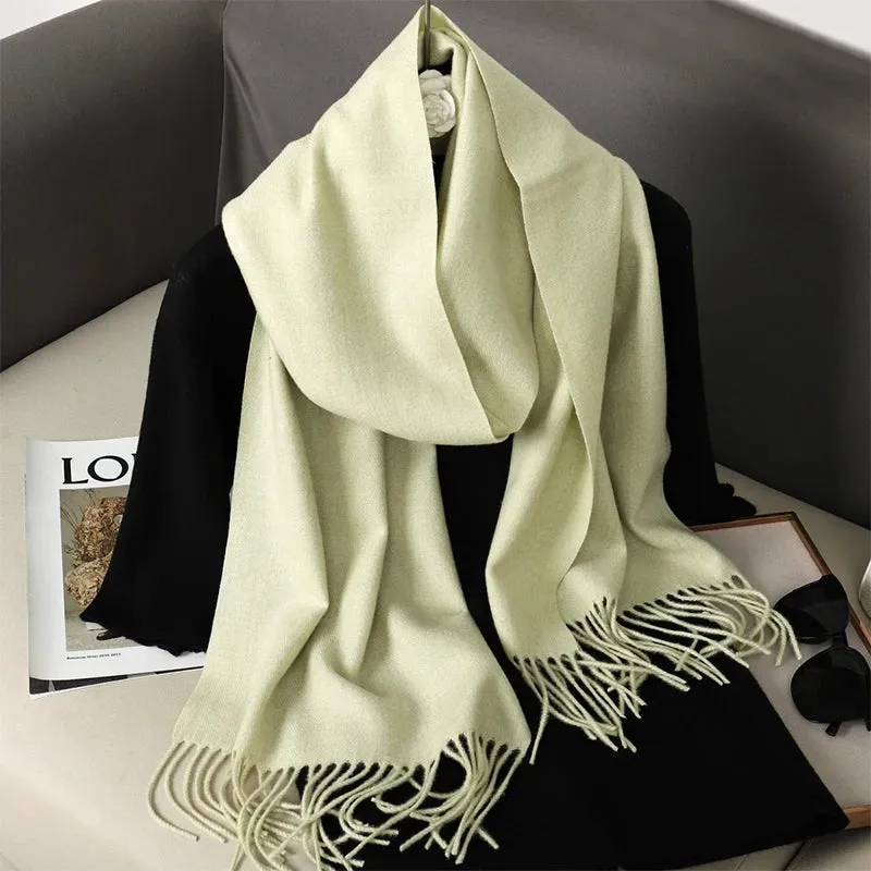 Luxury Cashmere Winter Scarf - Women's Warm Hijab, Pashmina Shawl & Fashionable Wrap