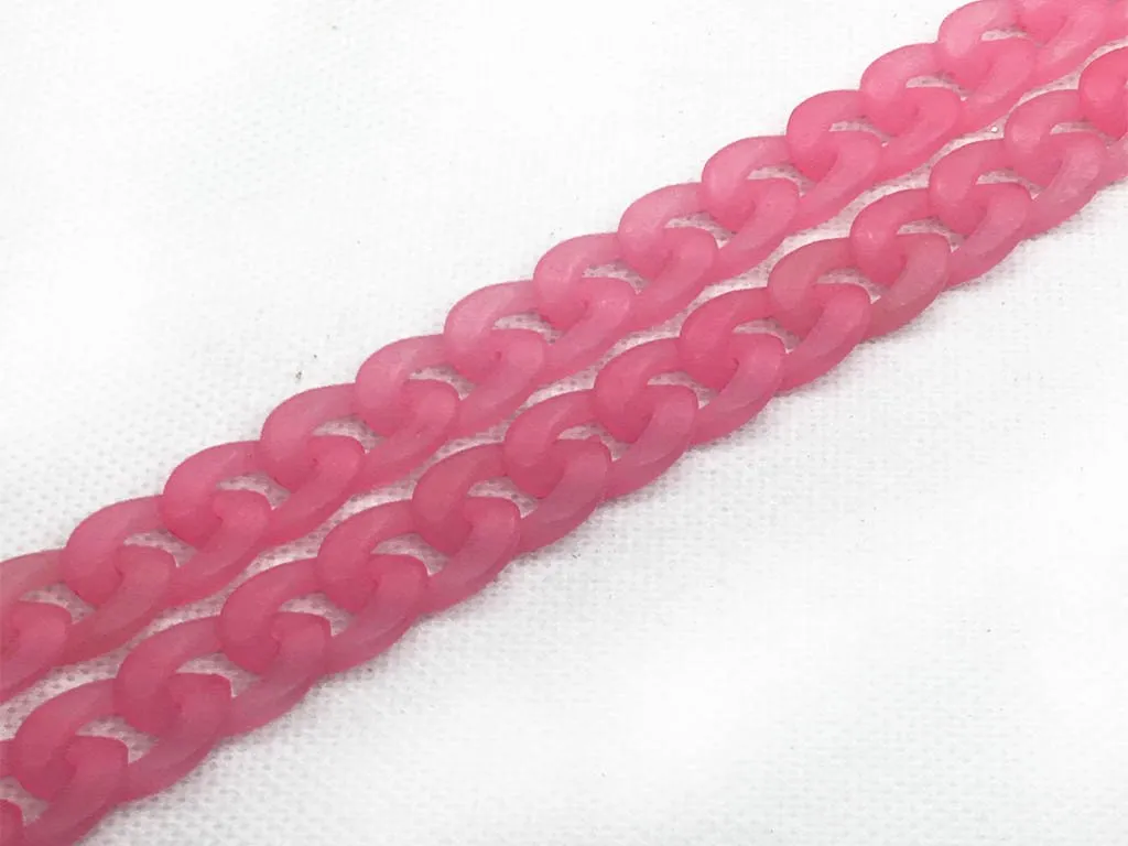 Magenta Pink Transparent Plastic Chains