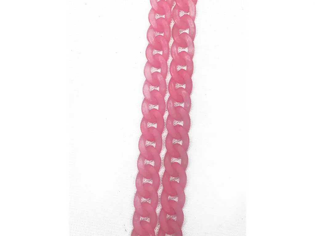 Magenta Pink Transparent Plastic Chains