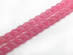 Magenta Pink Transparent Plastic Chains