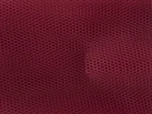 Maroon Plain Net Fabric (Wholesale)