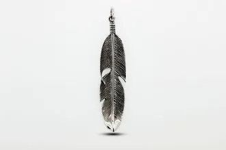 Medium Size Feather Pendant