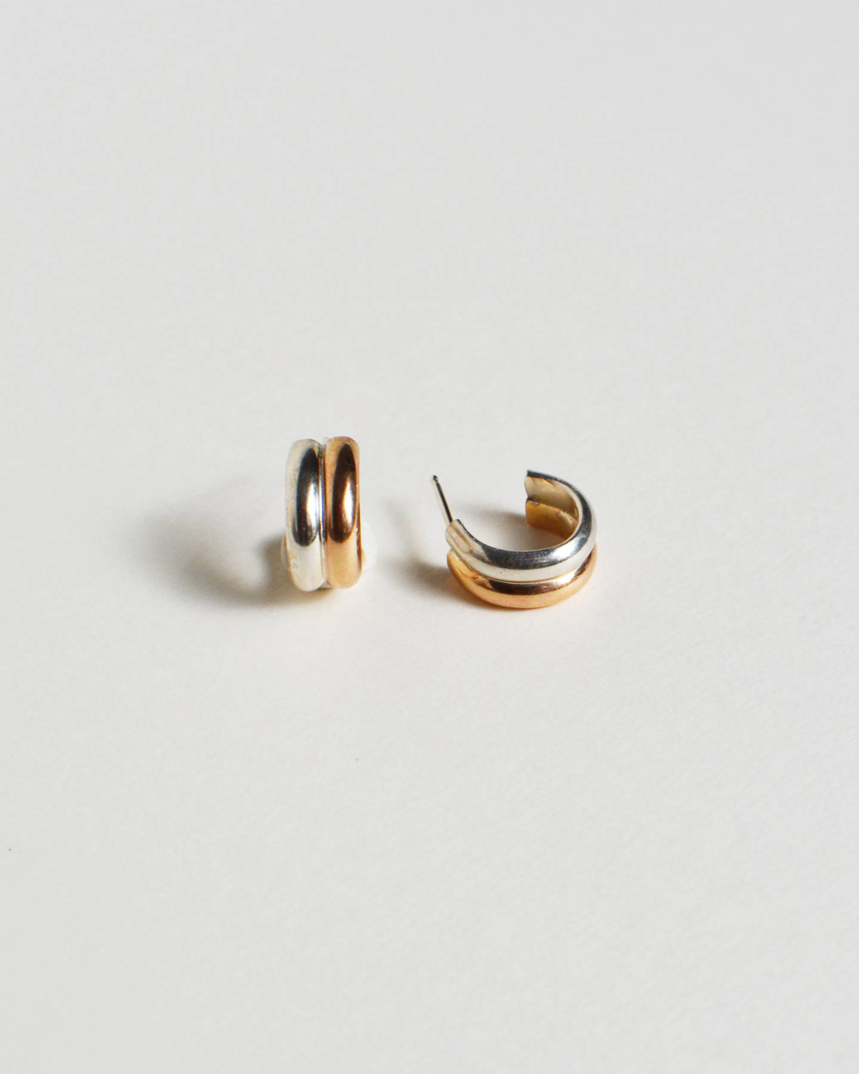 Mixed Metal Hoops