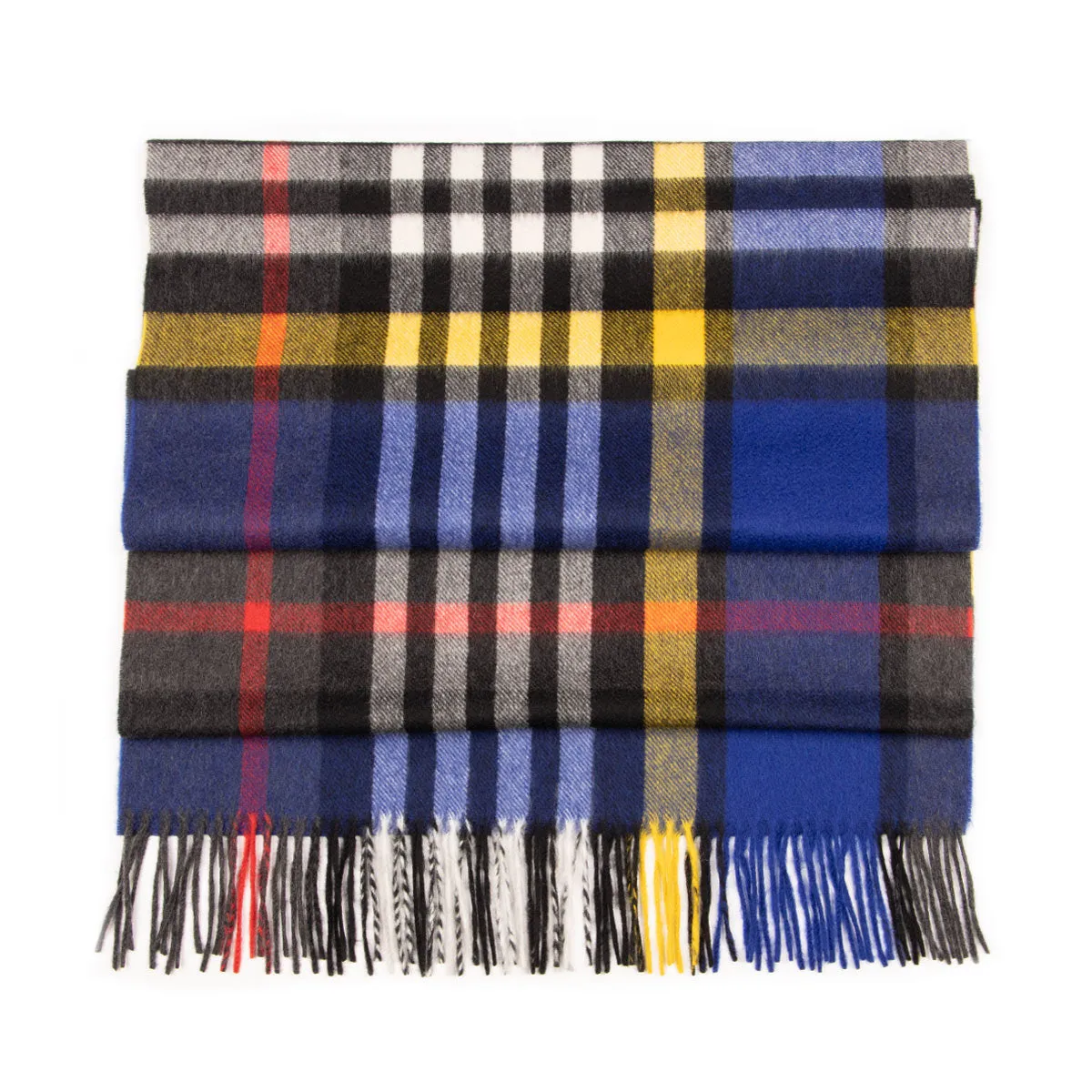 Multi Colour Check Cashmere Extra Large Scarf