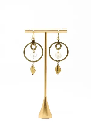 Mya Lambrecht Crystal &amp; Kite Hoop Earrings