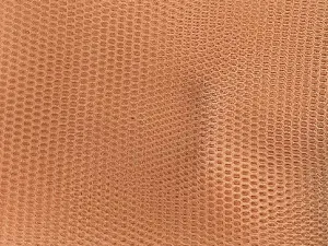 Orange Plain Net Fabric