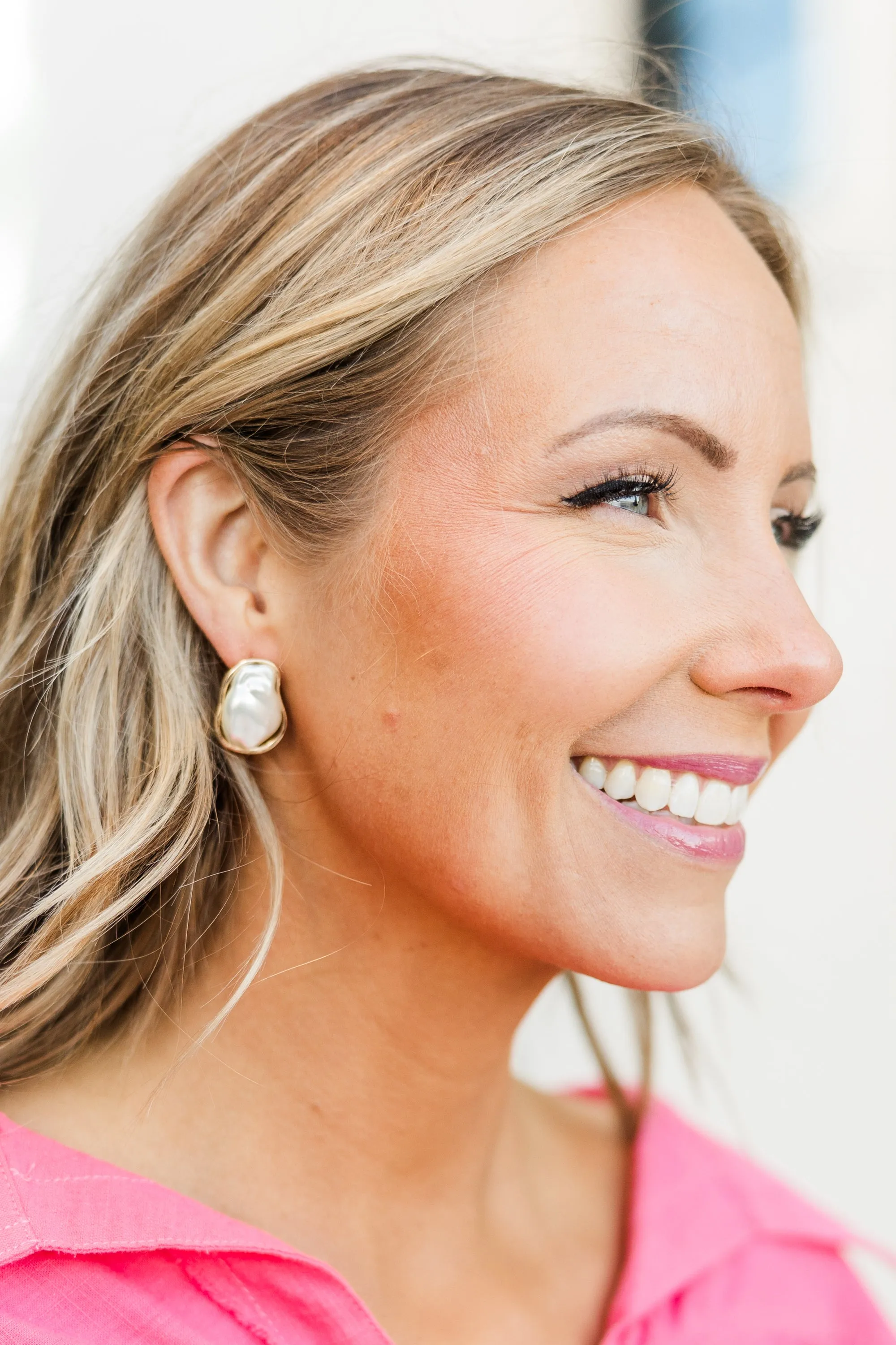 Palm Shores Earrings, Gold