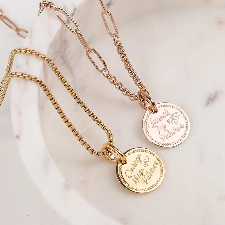 Passion necklace gold