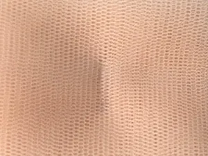 Peach Plain Net Fabric