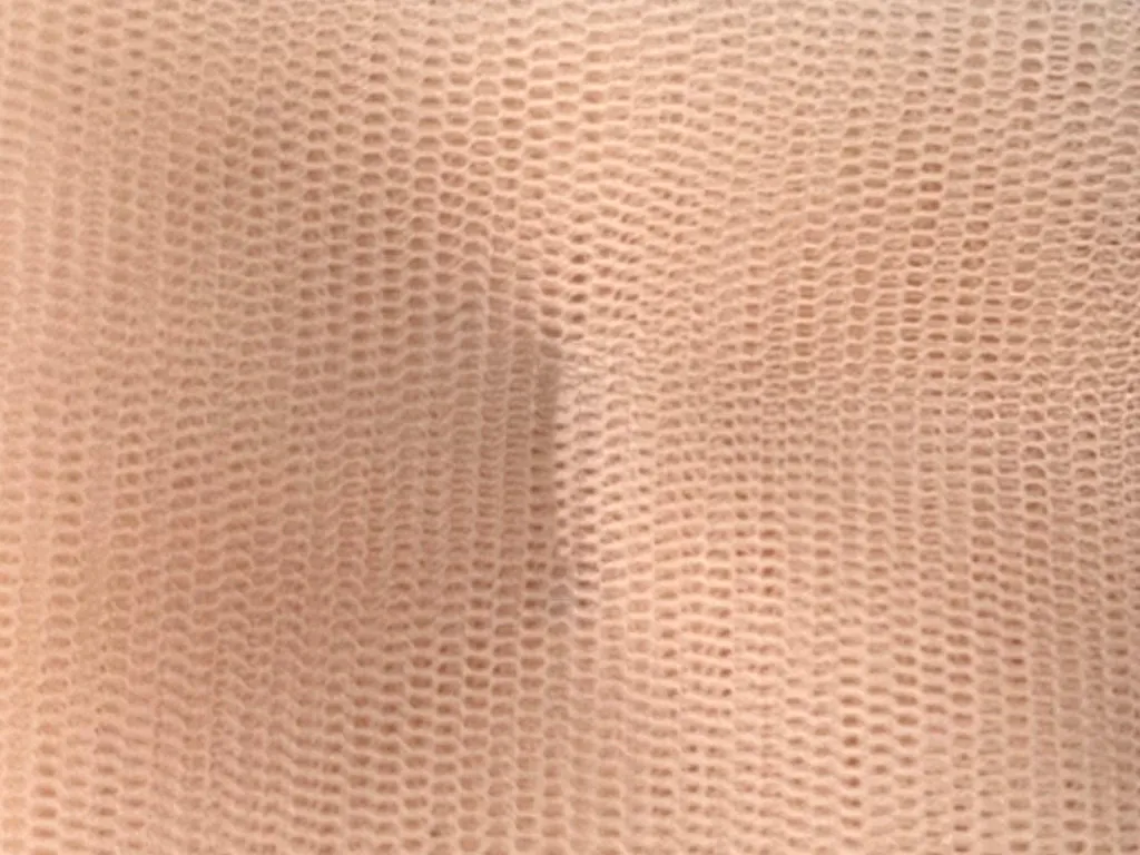Peach Plain Net Fabric