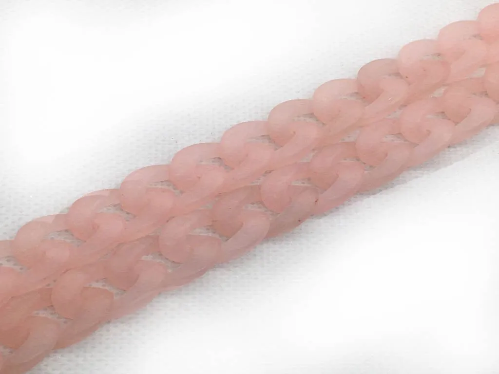 Peach Transparent Plastic Chains