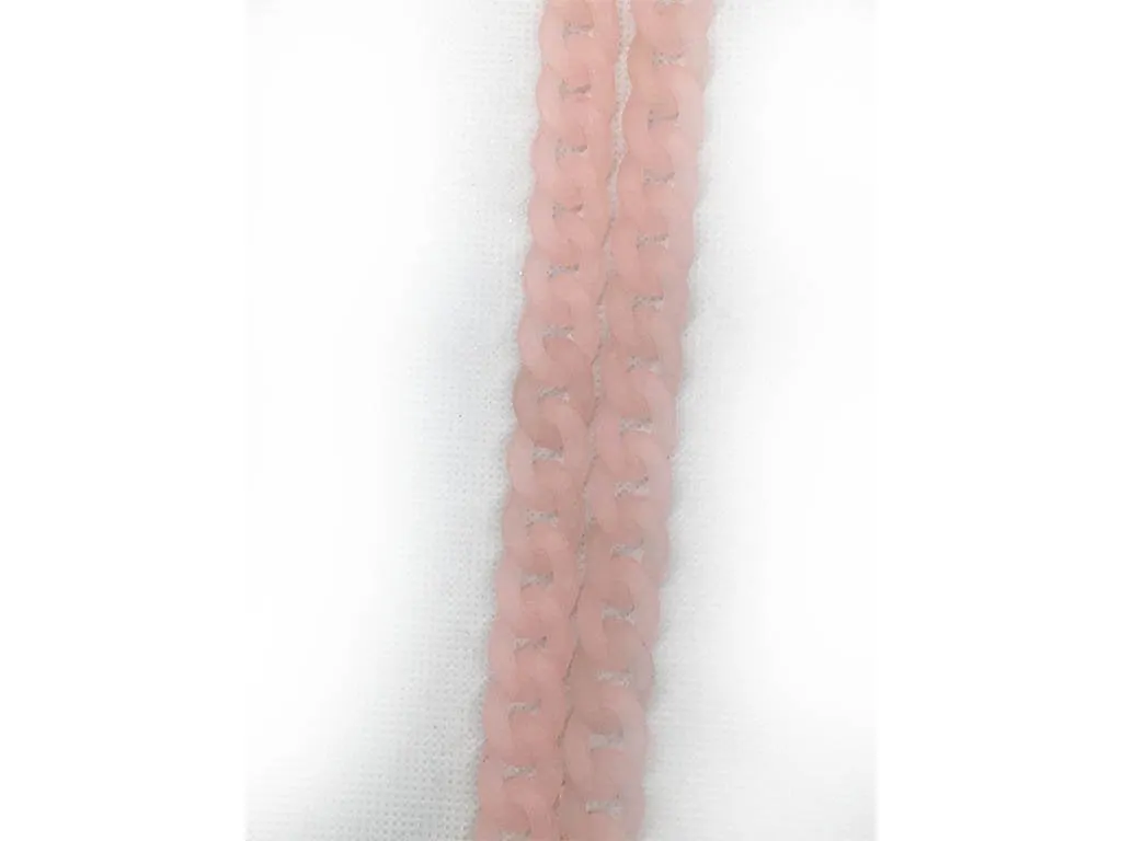 Peach Transparent Plastic Chains