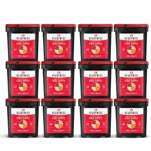 Readywise 1440 Serving Freeze Dried Fruit Bundle - 6 x 120 serving bucket