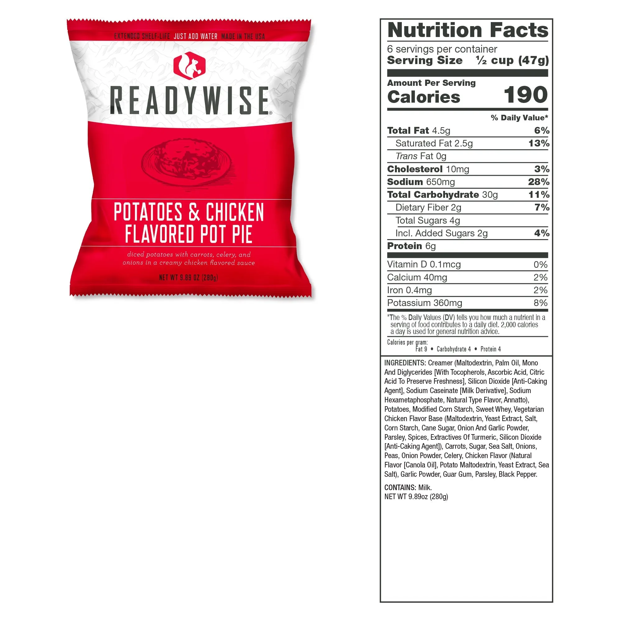 ReadyWise 240 Serving Package - 40 lbs - Includes: 1 - 120 Serving Entrée Bucket and 1 - 120 Serving Breakfast Bucket