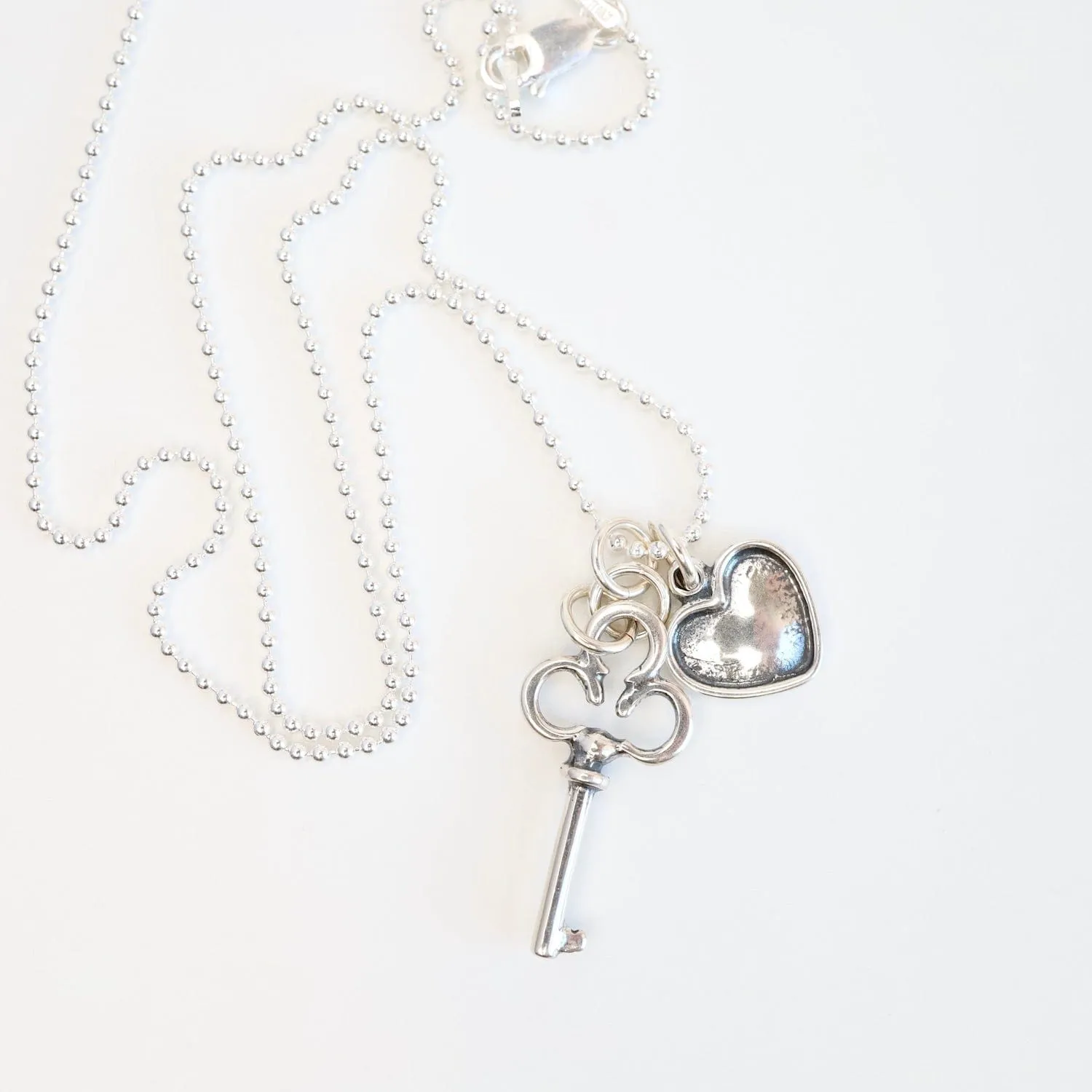 Share Your Love Key & Heart Necklace