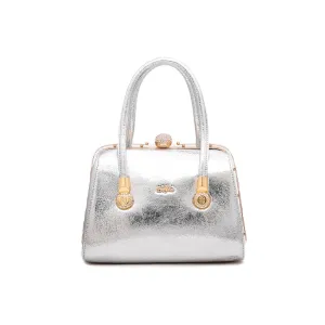 Silver Fancy Hand Bag P35831